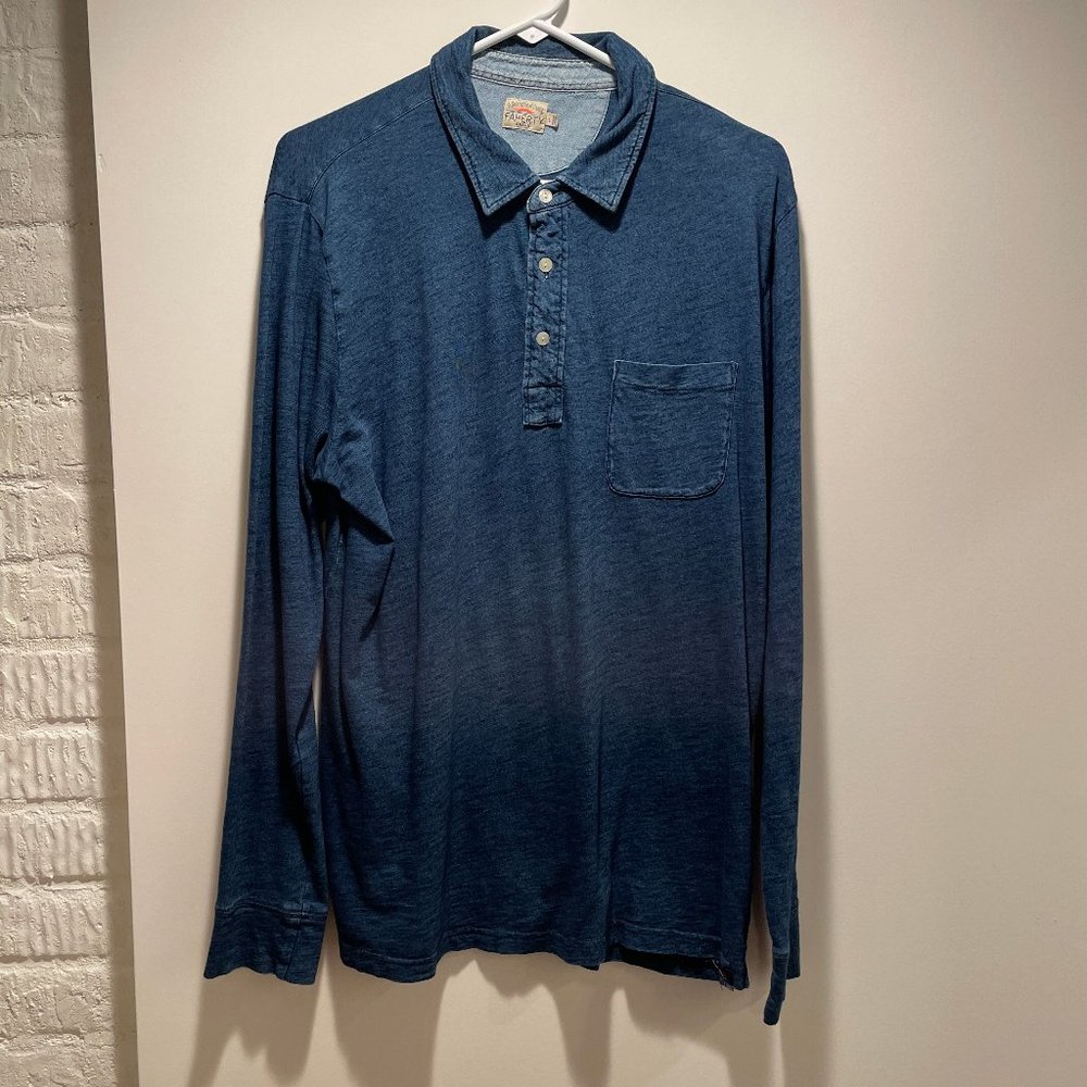 Faherty Long sleeve polo.